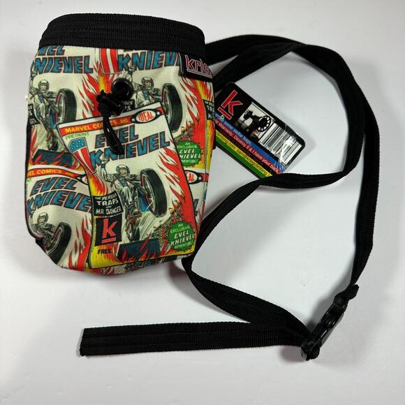Krieg Climbing Chalk Bag Drawstring Close Evel Knievel Adjustable Strap NWT! - Picture 1 of 13